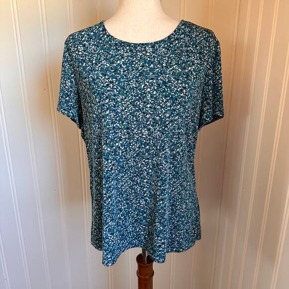 Vintage Y2K Blue Slinky Top L - Picture 2 of 5